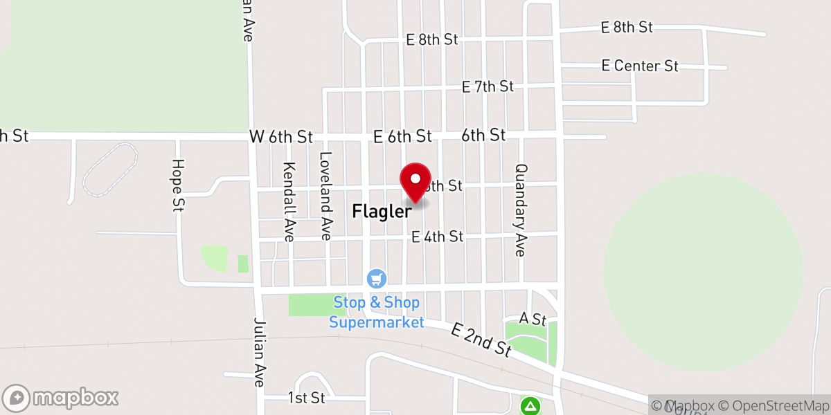 Map showing location of First Congregational Church