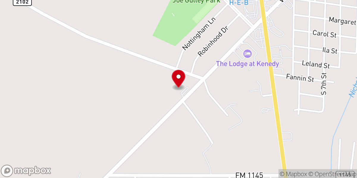 Map showing location of Good Shepherd Lutheran Church