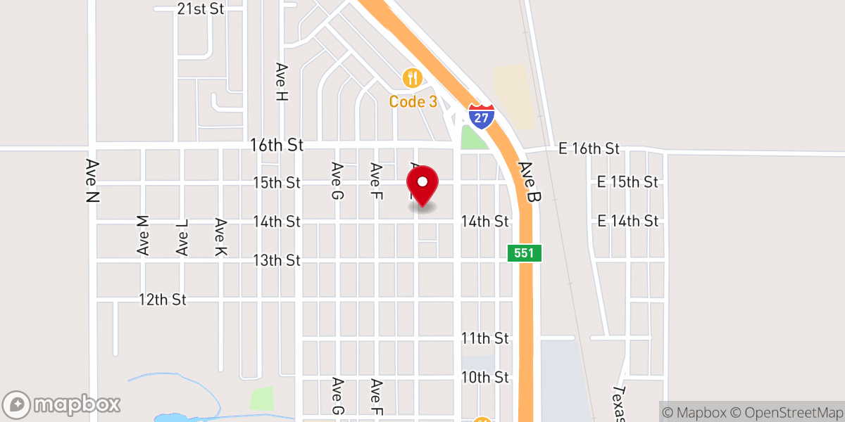 Map showing location of New Harvest Baptist Church