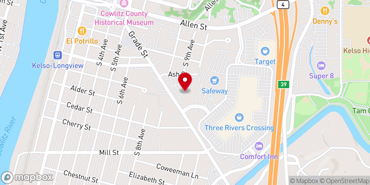 Map showing location of Calvery Chapel