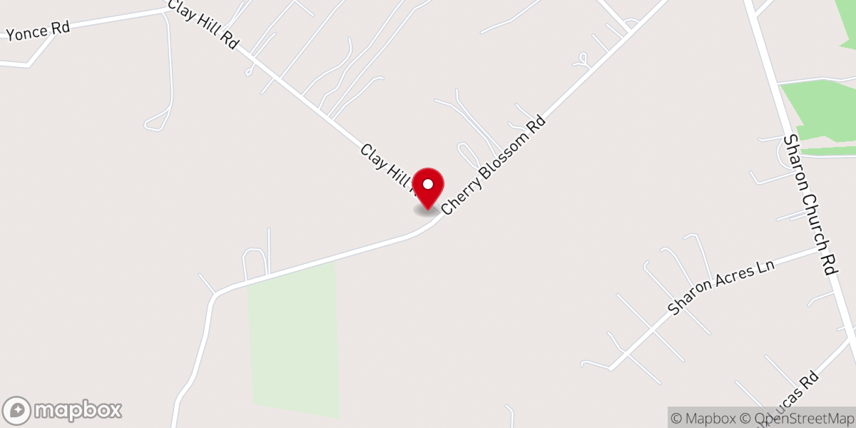 Map showing location of The Living Word Worship Center