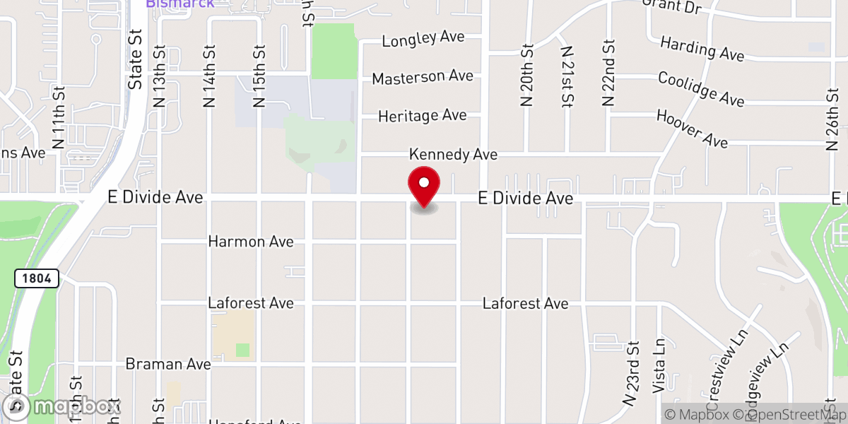 Map showing location of Our Saviour's Lutheran Church