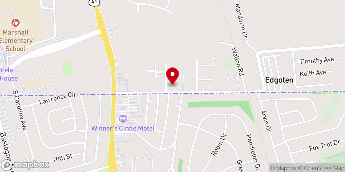 Map showing location of The Church of Pentecost USA INC. Clarksville Assembly