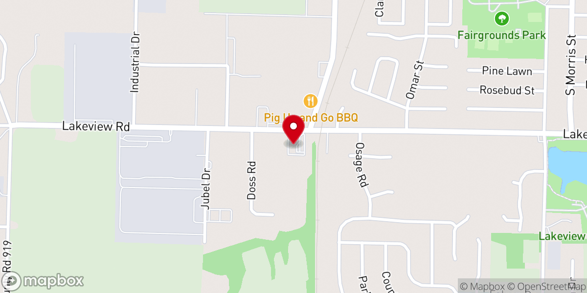 Map showing location of Southside Christian Academy