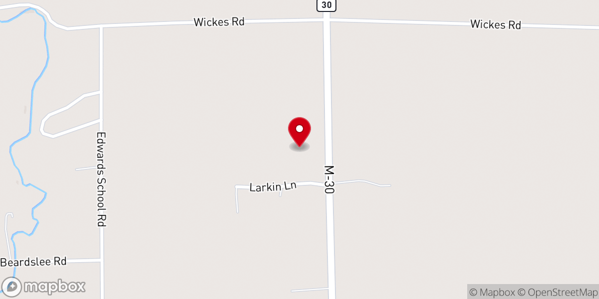 Map showing location of New Life Christian Church