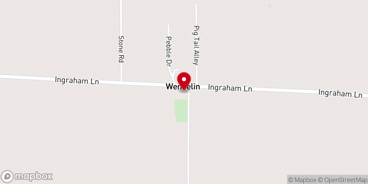 Map showing location of Holy Cross Church of Wendelin
