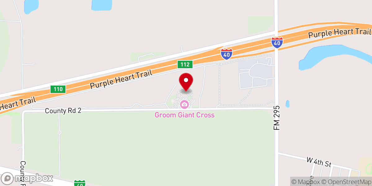 Map showing location of Stations Of The Cross