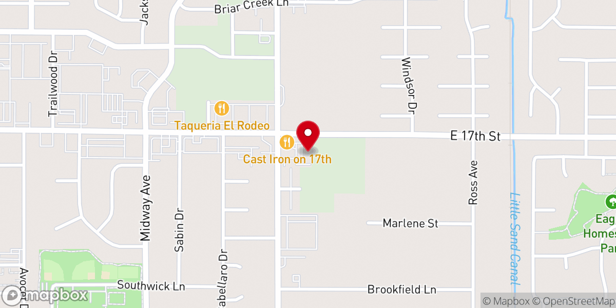 Map showing location of Christ Alone Lutheran Church