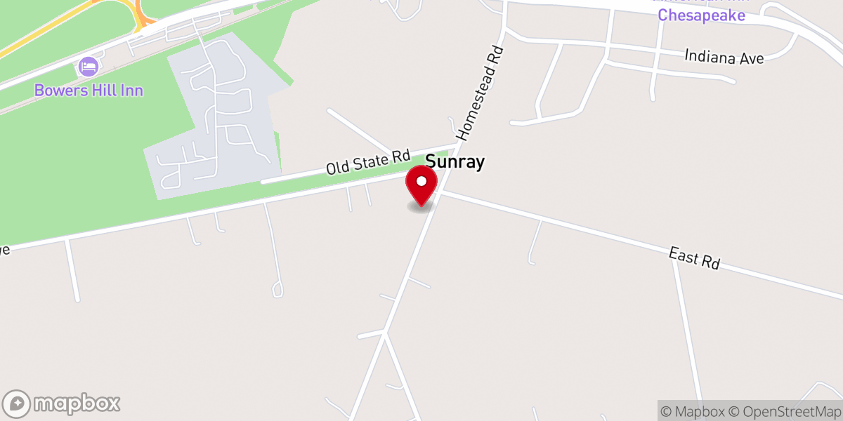 Map showing location of St Mary's Catholic Church