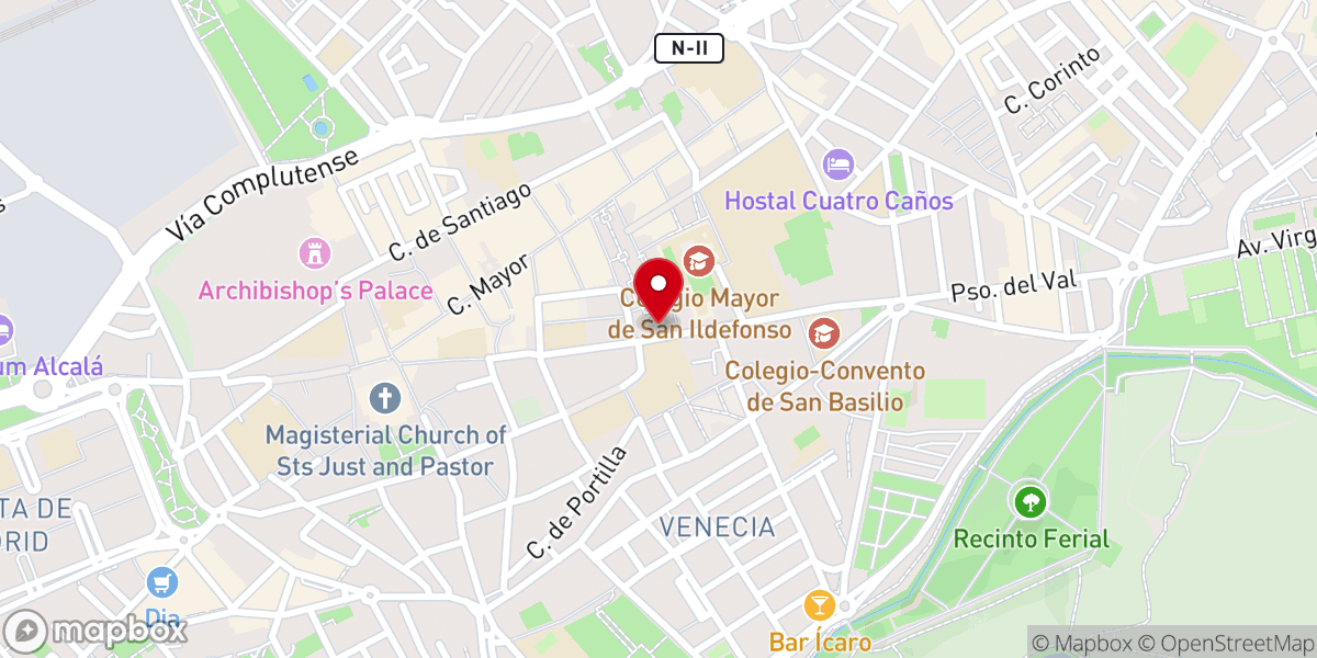 Map showing location of Ruinas de Iglesia Santa Maria la Grande