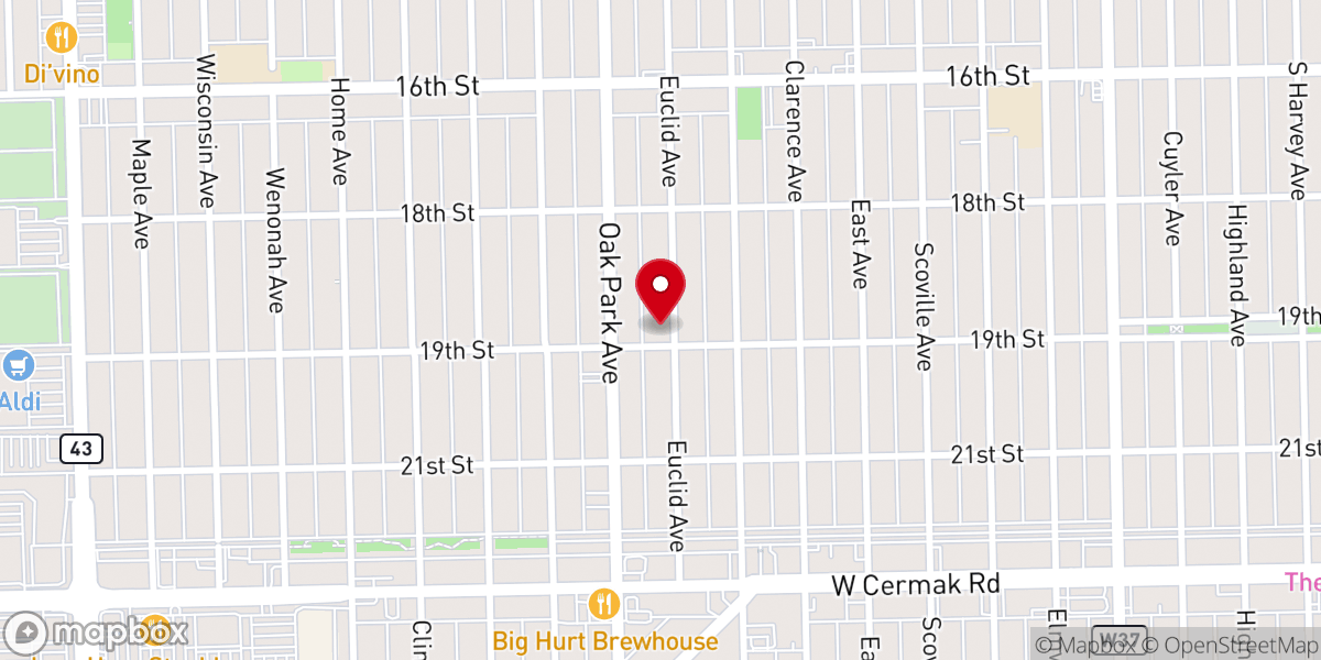 Map showing location of Good Shepherd Our Redeemer Lutheran Church