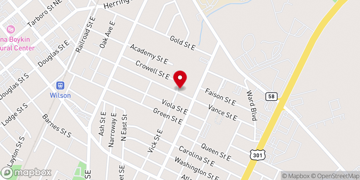 Map showing location of Summerville Chapel