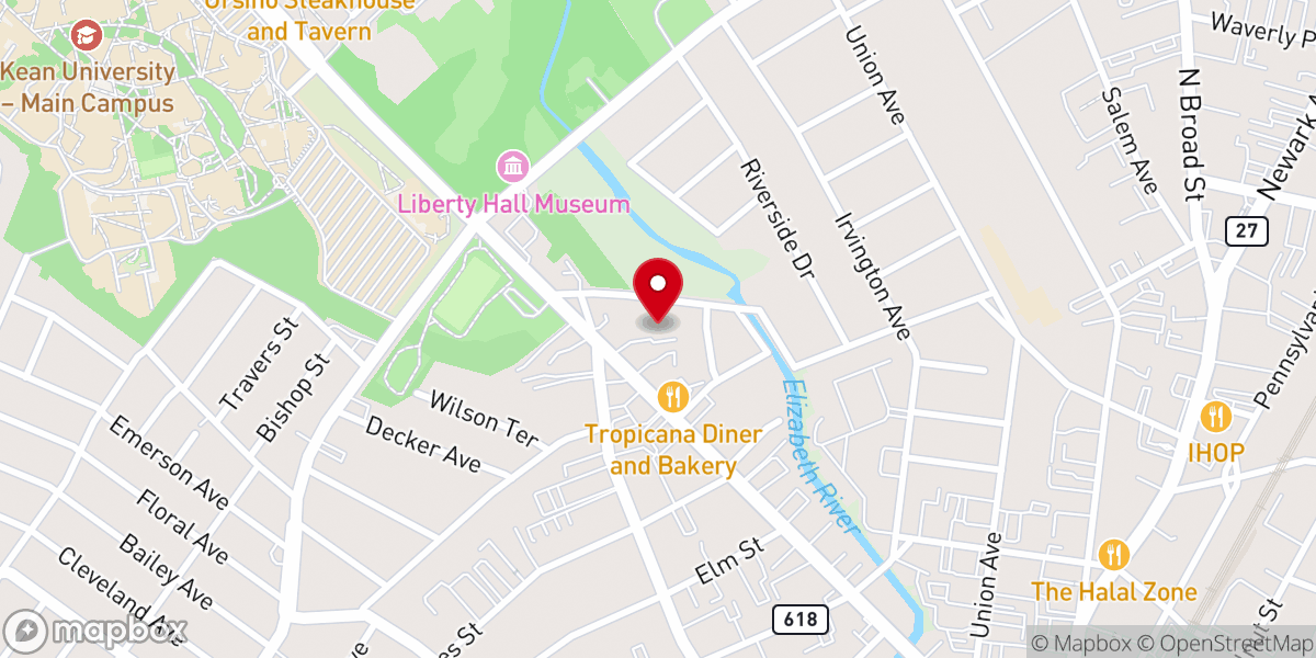 Map showing location of Trinity Agape Center Inc