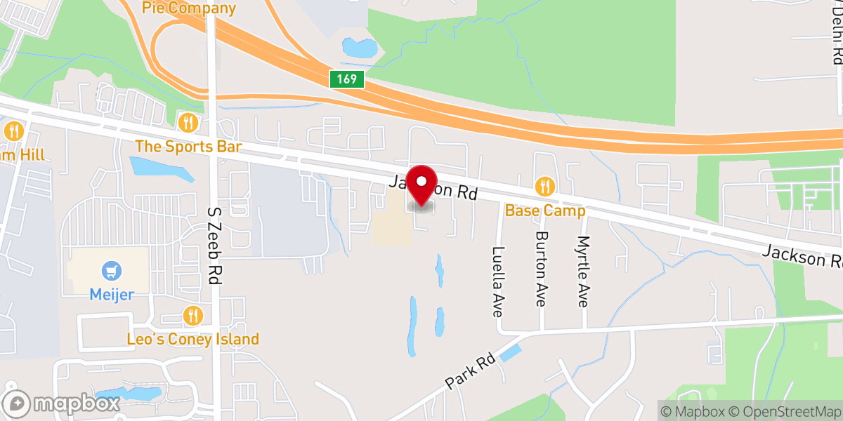 Map showing location of Grace Church - Ann Arbor West