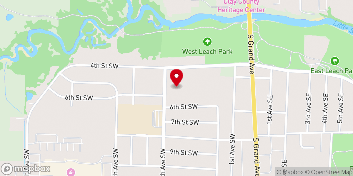 Map showing location of Christ The King Lutheran Church Mo Synod