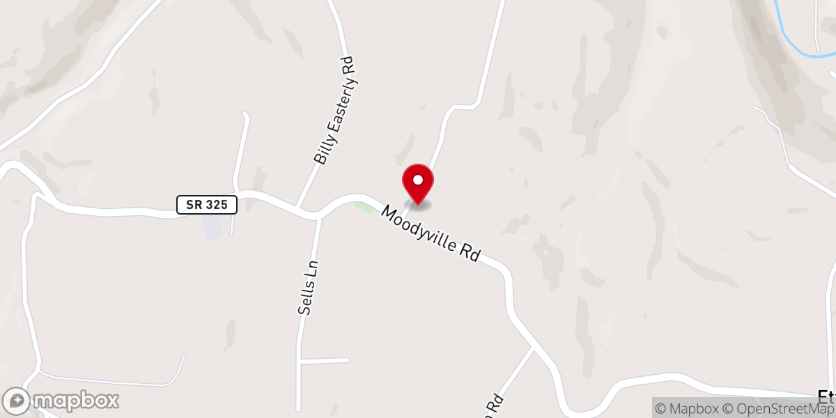 Map showing location of Calvary Bible Church