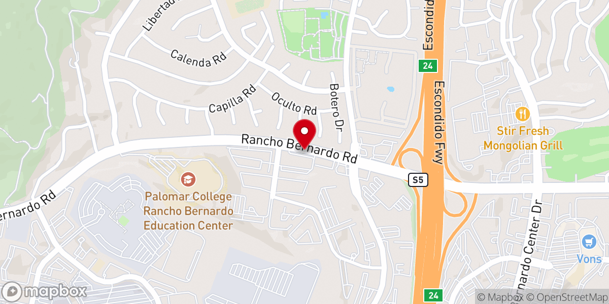 Map showing location of Green Valley Church