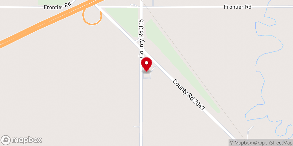 Map showing location of Freedom Chapel