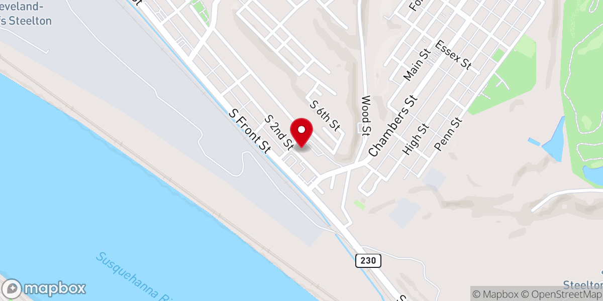 Map showing location of Prince of Peace Roman Catholic Church