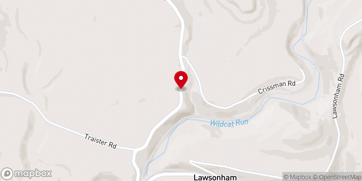 Map showing location of Magical Clarion County Church Renovation