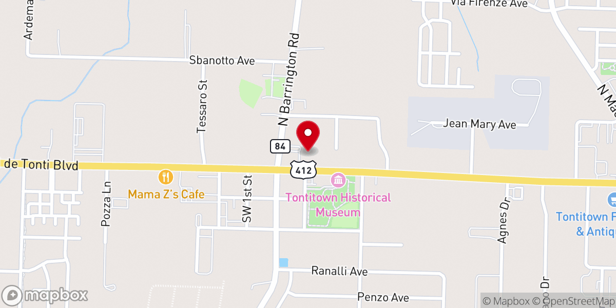 Map showing location of St Joseph Catholic Church