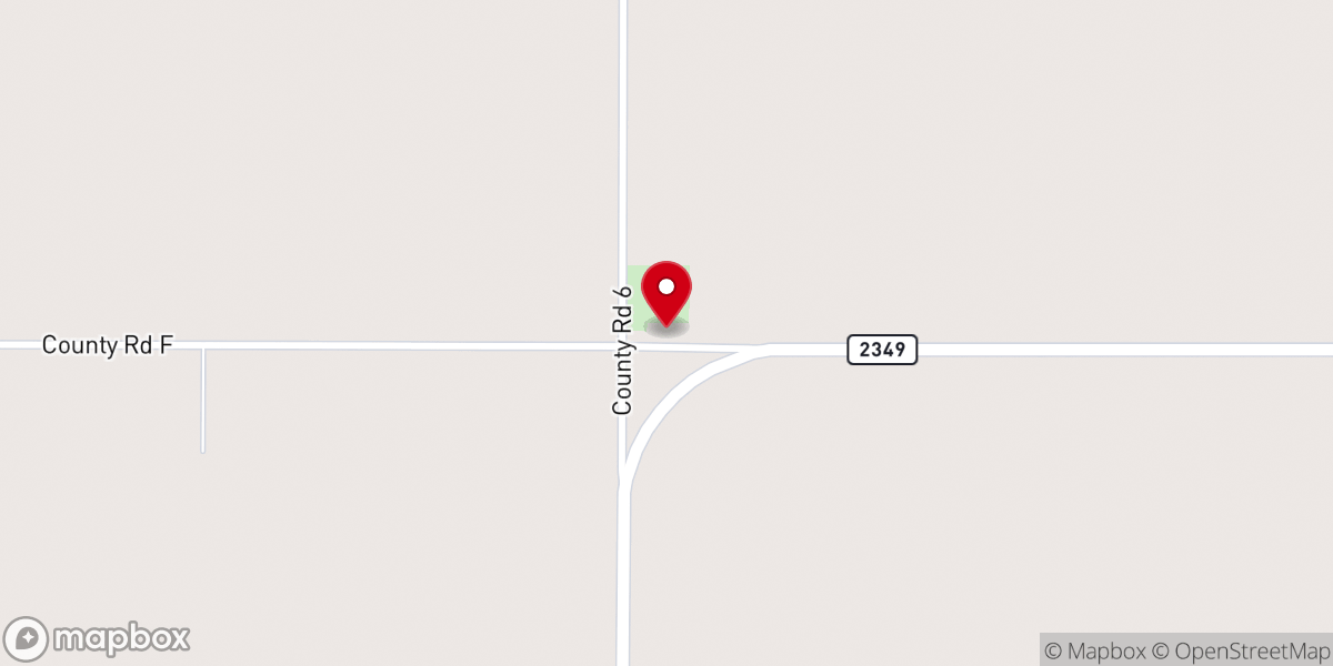Map showing location of Olso Church