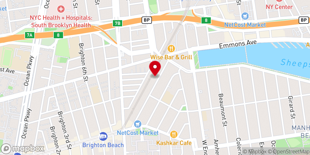 Map showing location of Kehila Chapels Inc