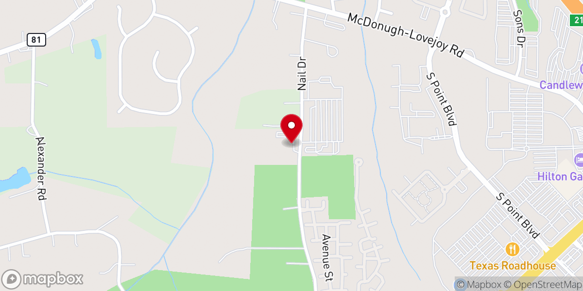 Map showing location of Cornerstone Bible Church