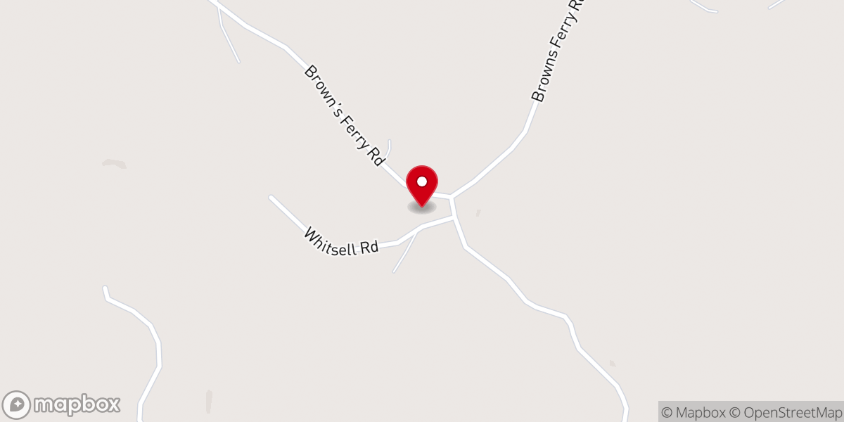 Map showing location of Truslow Church