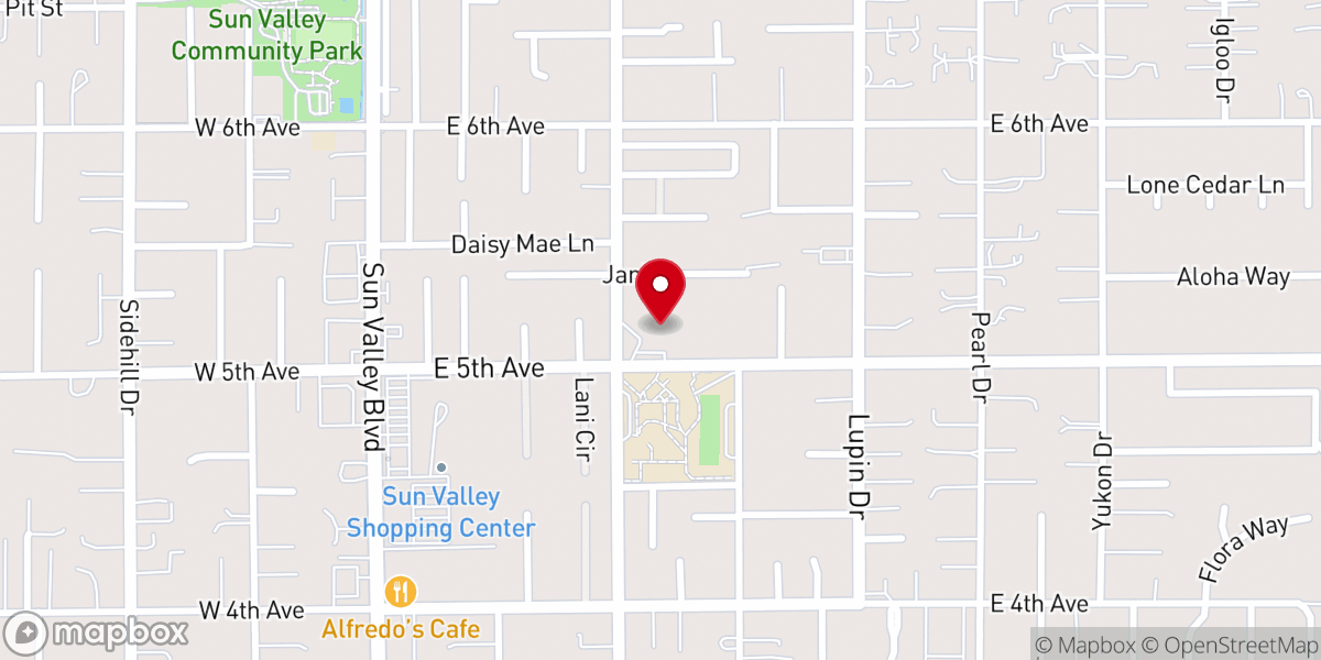 Map showing location of Our lady of Guadalupe Catholic Church