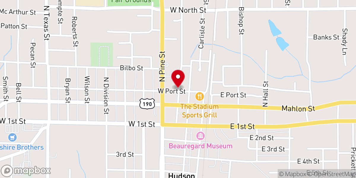 Map showing location of God's Temple of Refuge Full Gospel Church