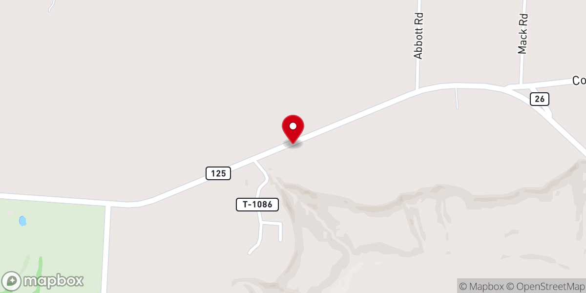 Map showing location of Satterfield Chapel