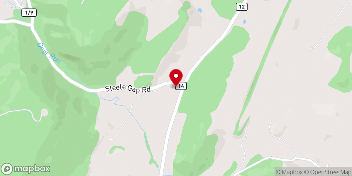 Map showing location of Mt. Zion United Methodist Church Franklin, WV