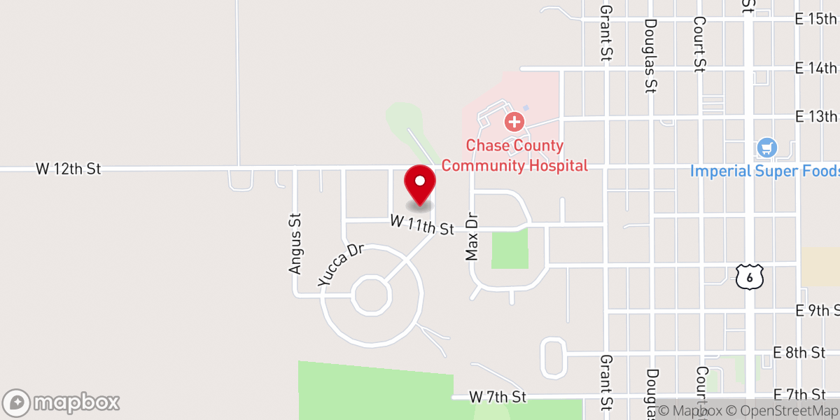 Map showing location of Faith United Methodist Church