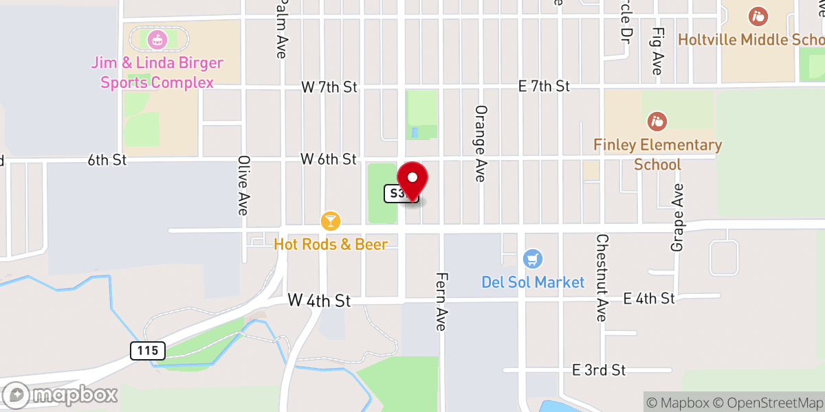 Map showing location of Church Brothers