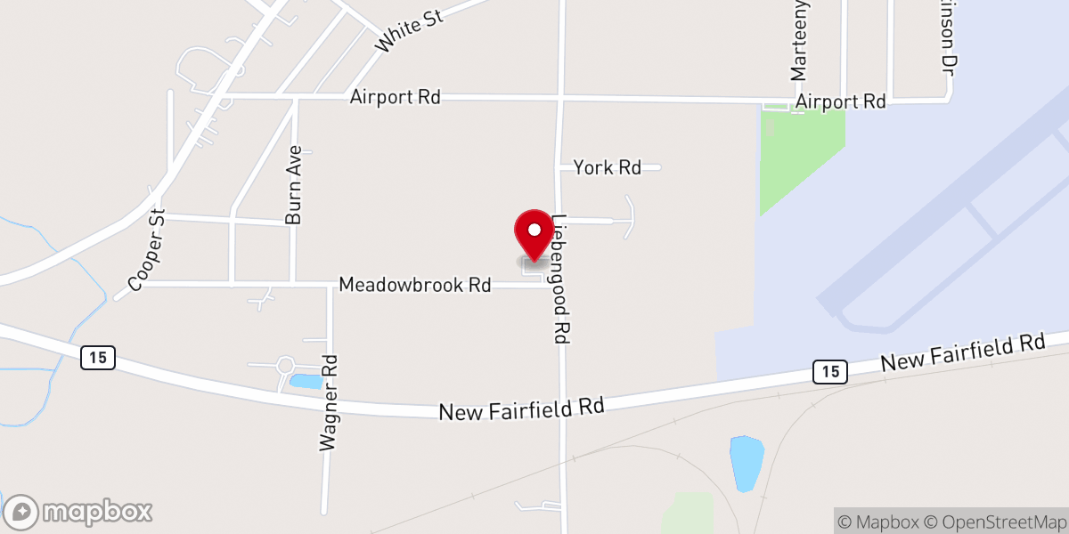 Map showing location of Meadowbrook Christian Church