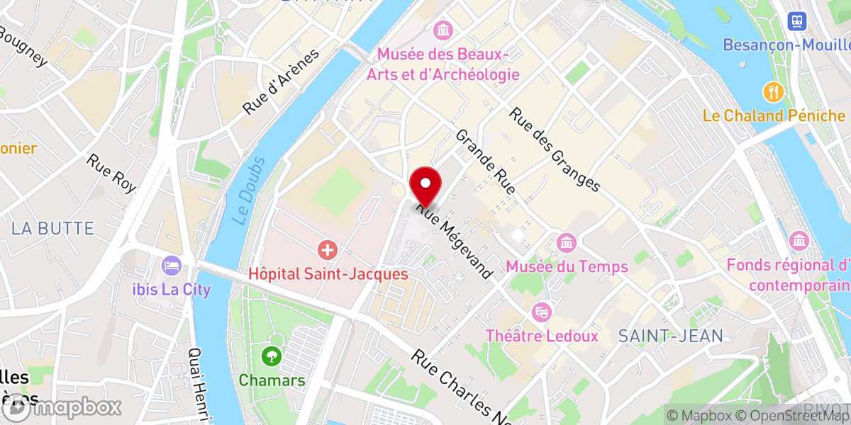 Map showing location of Ancien couvent des Clarisses