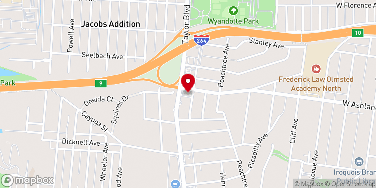 Map showing location of South End Church