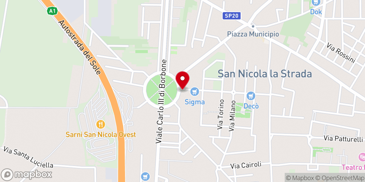 Map showing location of Chiesa della Madonna della Pietà