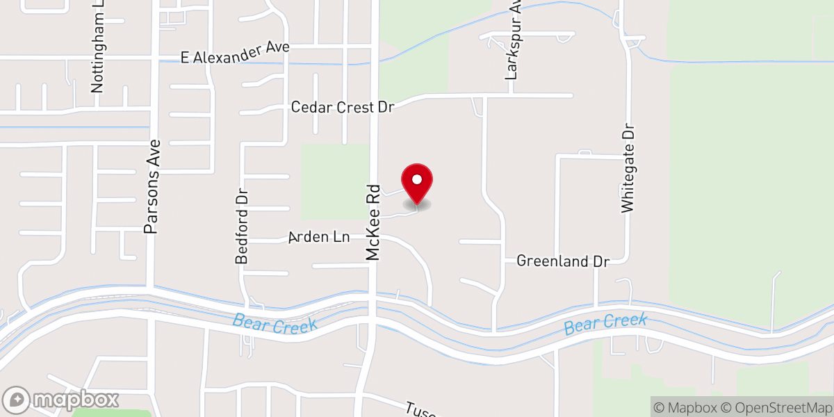 Map showing location of St Paul Lutheran Church