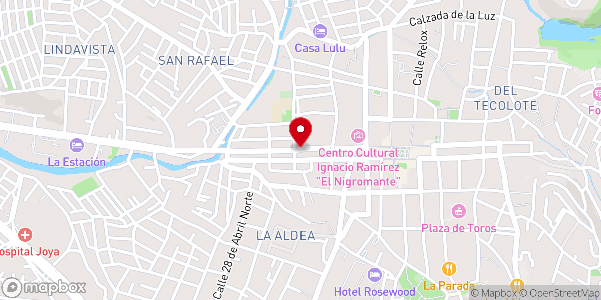 Map showing location of Café Catedral