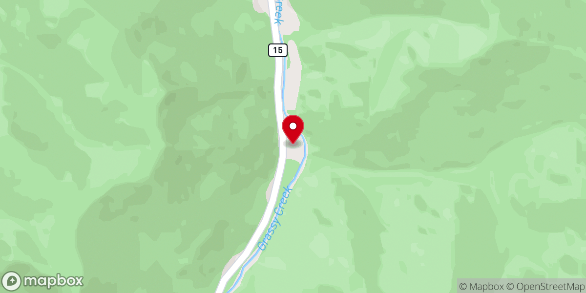 Map showing location of Union Valley Church