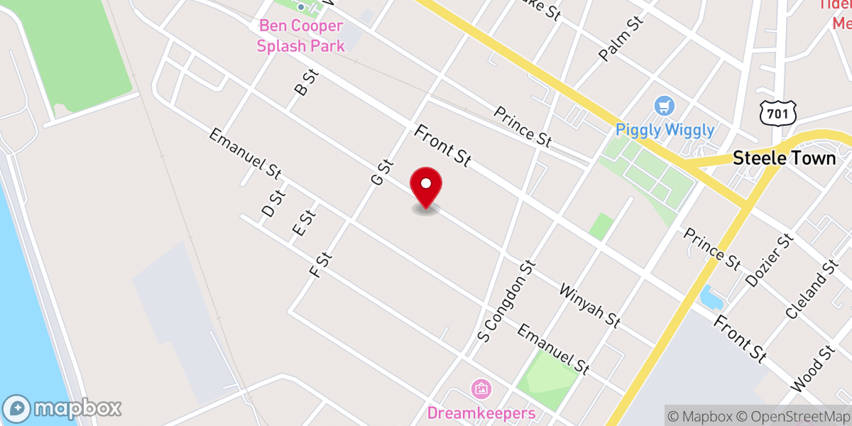 Map showing location of Saint Stephens African Methodist Episcopal Church