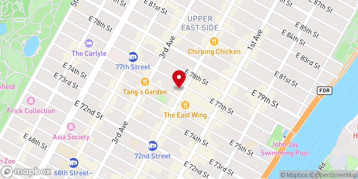 Map showing location of A F I