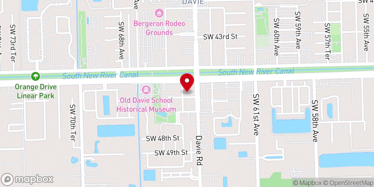 Map showing location of Our Lady of Victory and The National Shrine of Saint Philomena Catholic Church