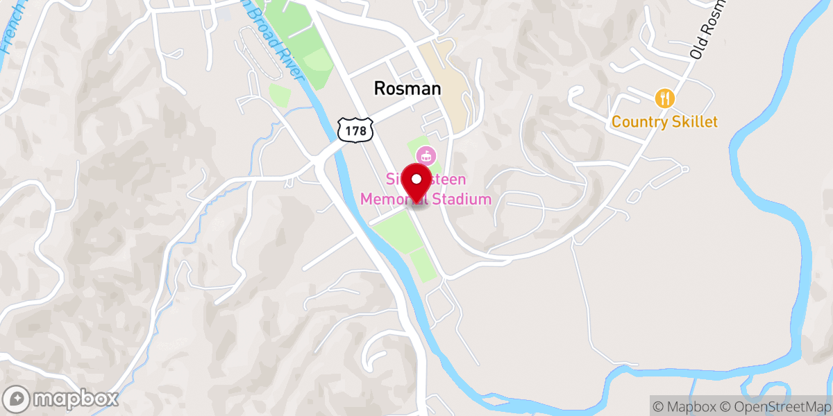 Map showing location of Zion Baptist Church