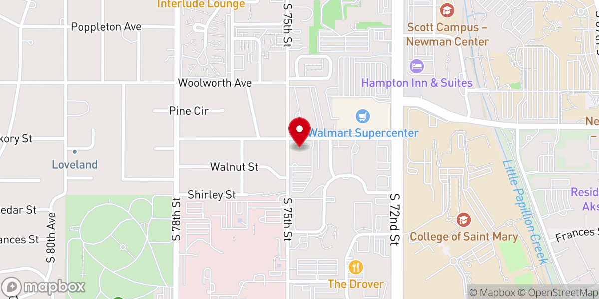 Map showing location of Good News Church