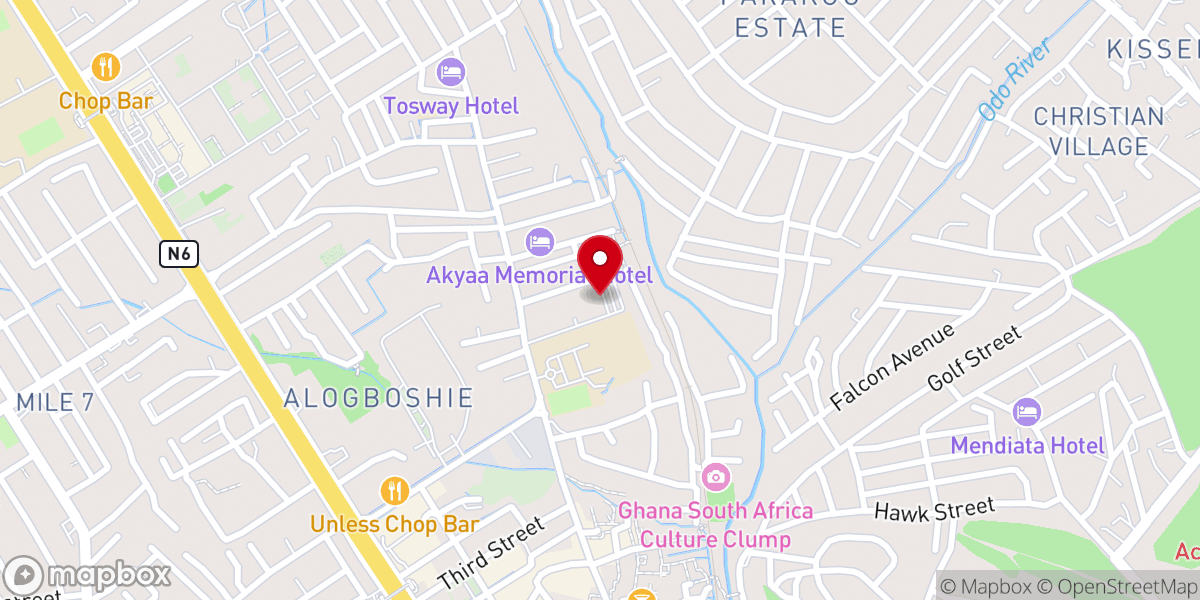 Map showing location of Mount Calvary Cross Ministry