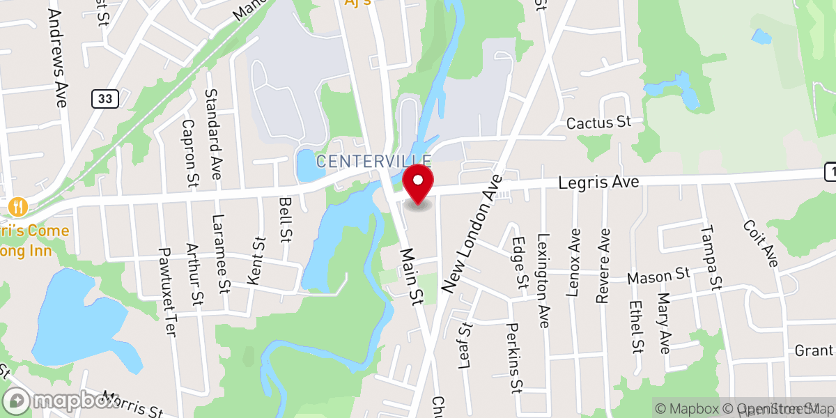 Map showing location of Ministerios Ebenezer RHODE ISLAND