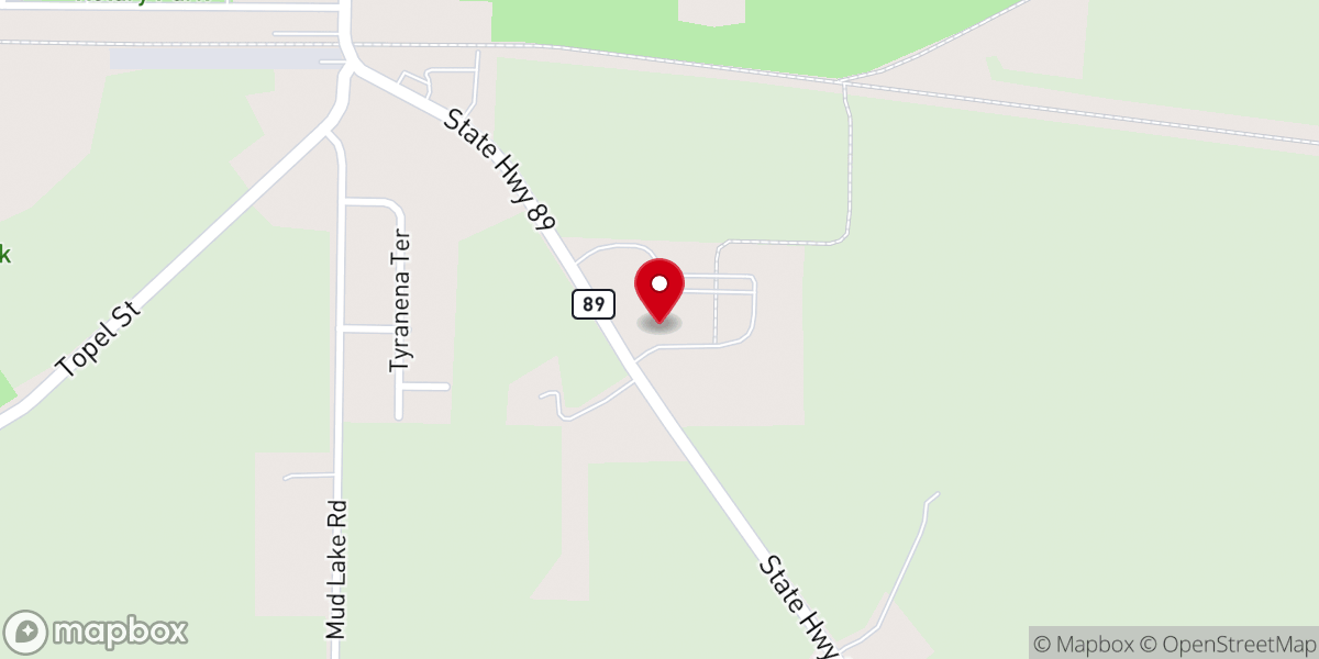 Map showing location of St Paul Lutheran Church & School